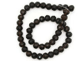 48 8mm x 10mm Faceted Rondelle Beads Root Beer Brown Glass Beads Jewelry Making Beading Supplies Loose Spacer Beads Glass Beads
