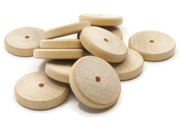 Buy Round Wood Disc Beads (Pack of 100) at S&S Worldwide