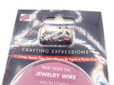 3 Rolls 24 ft Tiger Tail Beading Wire Pink Burgundy and Silver Tiger Tail Westrim Craft 30 Crimps Jewelry Making Bead Stringing Wire