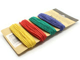 4 Color Thread Mixed Hemp Cord Hemp String for Beading and Jewelry Making Craft Supplies by The Bead Smith Blue Green Red Yellow