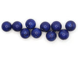 9 14mm Round Blue Beads Vintage Beads Moonglow Lucite Beads Jewelry Making New Old Stock Craft Supplies Blue Lucite Beads Moon Glow Bead