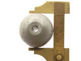 4 29mm Round Gray Wood Beads Vintage New Old Stock Wooden Beads Ball Beads Jewelry Making Beading Supplies