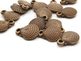 14 16mm Brown Oyster Seashell Beads Small Plastic Beads Acrylic Beach Beads Jewelry Making Beading Supplies