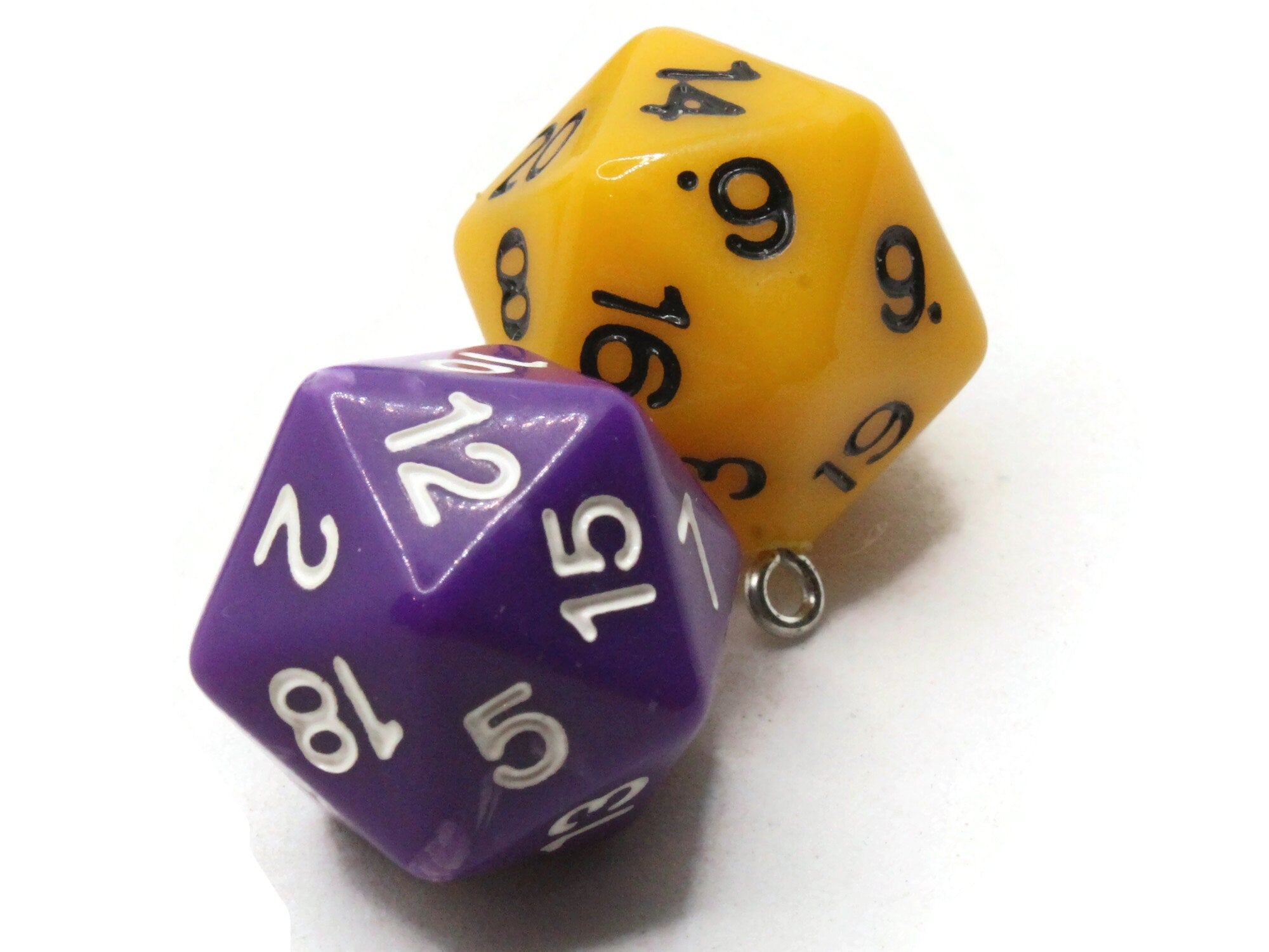 D20 Beads - 10 pc set - 20mm Polyhedral Dice Beads D12 D16 DND Beads - –  Delish Beads