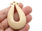 1 56mm Wooden Teardrop Pendant Vintage Wood Beads Light Brown Pendant Jewelry Making Beading Supplies Smileyboy