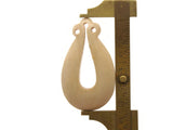 1 56mm Wooden Teardrop Pendant Vintage Wood Beads Light Brown Pendant Jewelry Making Beading Supplies Smileyboy