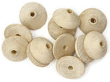 12 19mm Wood Cone Beads Wooden Beads Raw Wood Beads Macrame Beads Jewelry Making Beading Supplies Brown Beads