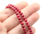 95 4mm to 5mm Round Red Howlite Beads Gemstone Beads Dyed Beads Jewelry Making Beading Supplies Howlite Stone Beads