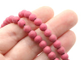 68 5mm to 6mm Round Eraser Pink Howlite Beads Gemstone Beads Dyed Beads Pink Beads Jewelry Making Beading Supplies Howlite Stone Beads
