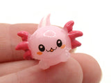 2 26mm Light Pink Axolotl Charms Resin Animal Cabochons Miniature Cute Cabochons Jewelry Making Beading Supplies kitsch Cabochons Smileyboy