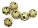 6 Yellow Jingle Bells 24mm Golden Bells Christmas Sleigh Bell Charms Beads Jewelry Making Beading Supplies Craft Supplies Smileyboy