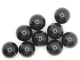 9 20mm Smooth Round Beads Black Beads Plastic Beads Jewelry Making Beading Supplies Acrylic Beads Accent Beads Lightweight Sturdy Beads