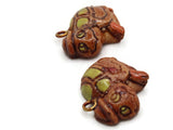 Plastic Turtle Pendants Vintage Tortoise Charms Jewelry Making Beading Supplies Lightweight Animal Charms  Smileyboy