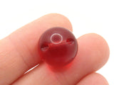 6 16mm 5/8 Inch Red Ball Buttons Lucite Round Buttons Vintage Lucite Buttons Jewelry Making Beading Supplies Sewing Supplies