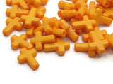 50 16mm Orange Cross Beads Plastic Crosses Christian Beads Jewelry Making Beading Supplies Acrylic Cross Beads Smileyboy