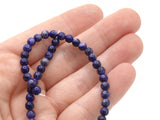 47 4mm to 5mm  Purple and Blue Gemstone Beads Round Sodalite Stone Beads to String Spacer Beads Jewelry Making Beading Supplies Smileyboy