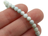 44 4mm to 5mm Blue Green Gemstone Beads Round Amazonite Stone Beads to String Spacer Beads Jewelry Making Beading Supplies Smileyboy