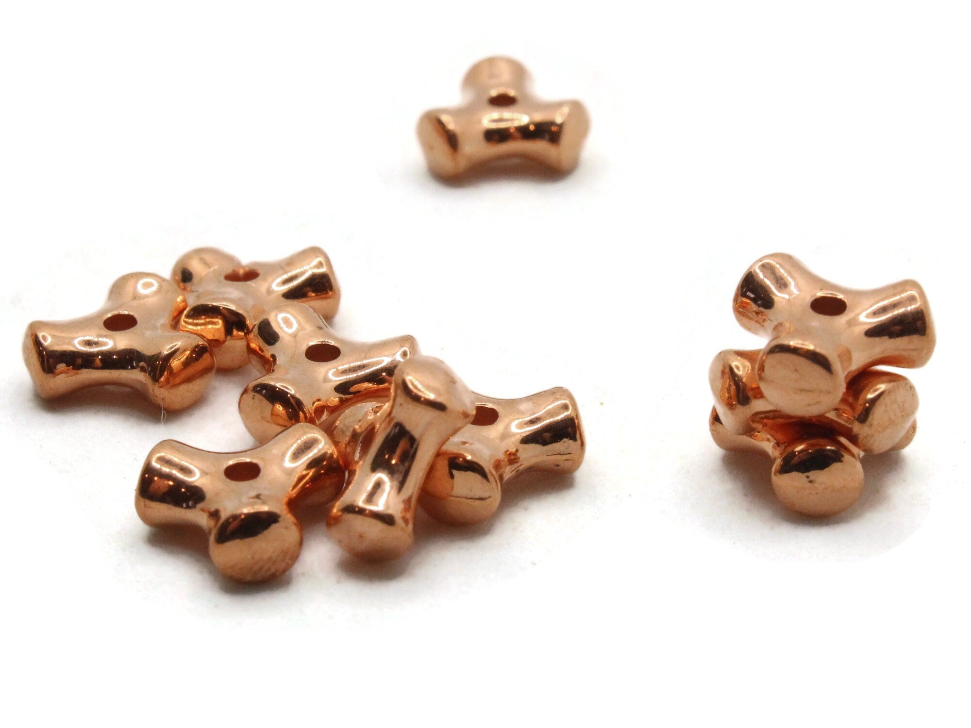 Trend 6/8mm 10pcs Cross Shape Copper Alloy Metal Beads Loose Beads For  Jewelry Making Diy Earrings Necklace Bracelet Accessories