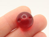 6 16mm 5/8 Inch Red Ball Buttons Lucite Round Buttons Vintage Lucite Buttons Jewelry Making Beading Supplies Sewing Supplies
