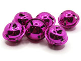 6 Shiny Bright Pink Jingle Bells 24mm Bells Christmas Sleigh Bell Charms Beads Jewelry Making Beading Supplies Craft Supplies Smileyboy