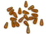 20 13mm Mixed Orange Glass Beads Teardrop Beads Jewelry Making Beading Supplies Loose Beads