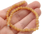 45 4mm to 5mm Orange Gemstone Beads Round Red Aventurine Stone Beads to String Spacer Beads Jewelry Making Beading Supplies Smileyboy