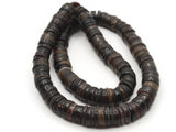 10mm Brown Horn Beads  Natural Heishe Beads Tube Beads Full Strand  Jewelry Making Beading Supplies