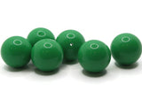 6 24mm Big Green Beads Round Beads Vintage Lucite Beads  Plastic Beads Statement Beads Loose Beads Chunky Beads