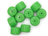 10 18mm Green Tube Bead Vintage Lucite Beads Lucite Bead Loose Beads New Old Stock Beads Plastic Beads Acrylic Beads Jewelry Making