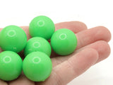 10 20mm Round Green Beads Vintage Plastic Beads Jewelry Making Beading Supplies Acrylic Beads Lightweight Sturdy Beads to String