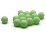 12 14mm Beads Large Round Light Green Vintage Lucite Beads Celadon Beads Ball Beads Gumball Beads New Old Stock Beads Jewelry Making