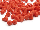 100 9mm Orange Vintage Plastic Beads Teardrop Beads Jewelry Making Beading Supplies Loose Beads to String