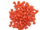 100 9mm Orange Vintage Plastic Beads Teardrop Beads Jewelry Making Beading Supplies Loose Beads to String