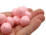 10 17mm Pink Puffed Saucer Beads Vintage Plastic Beads Uncirculated Beads New Old Stock Beads Jewelry Making Beading Supplies