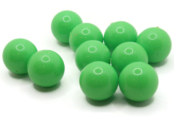 10 20mm Round Green Beads Vintage Plastic Beads Jewelry Making Beading Supplies Acrylic Beads Lightweight Sturdy Beads to String