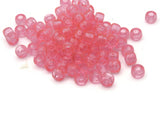 90 9mm Pink Vintage Plastic Beads Pony Beads Tube Beads Jewelry Making Beading Supplies Loose Beads to String