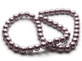 53 8mm Pale Lavender Glass Pearl Beads Faux Pearls Jewelry Making Beading Supplies Round Accent Beads Ball Beads Small Spacer Beads