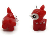 2 33mm Red Deer Charms Resin Charms Toy Pendants Miniature Cute Charms Jewelry Making Beading Supplies kitsch charms Smileyboy