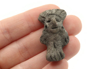 36mm Gray Vintage Stone Bead Man Pendant Person Pendant Jewelry Making Beading Supplies Loose Beads to String