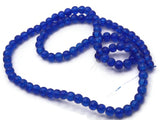 4mm Blue Crackle Beads Cracked Glass Beads Smooth Round Beads Full Strand Jewelry Making Beading Supplies Small Beads