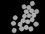 20 13mm Fluted Round White Beads Vintage Frosted Acrylic Beads Round Beads New Old Stock Beads Jewelry Making Beading Supplies