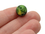 40 12mm Round Green Swirl Vintage Plastic Beads Jewelry Making Beading Supplies Acrylic Beads Lightweight Sturdy Beads to String