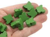 30 19mm Green Beads Wooden Butterfly Beads Animal Beads Wood Beads Moth Beads Bug Beads Insect Beads Novelty Beads