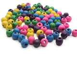95 7mm to 8mm Mixed Color Beads Round Beads Wood Beads Jewelry Making Beading Supplies Loose Beads to String