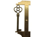 4 61mm Antique Bronze Heart and Loop Key Charms  Metal Skeleton Keys Pendants Beads Jewelry Making Beading Supplies