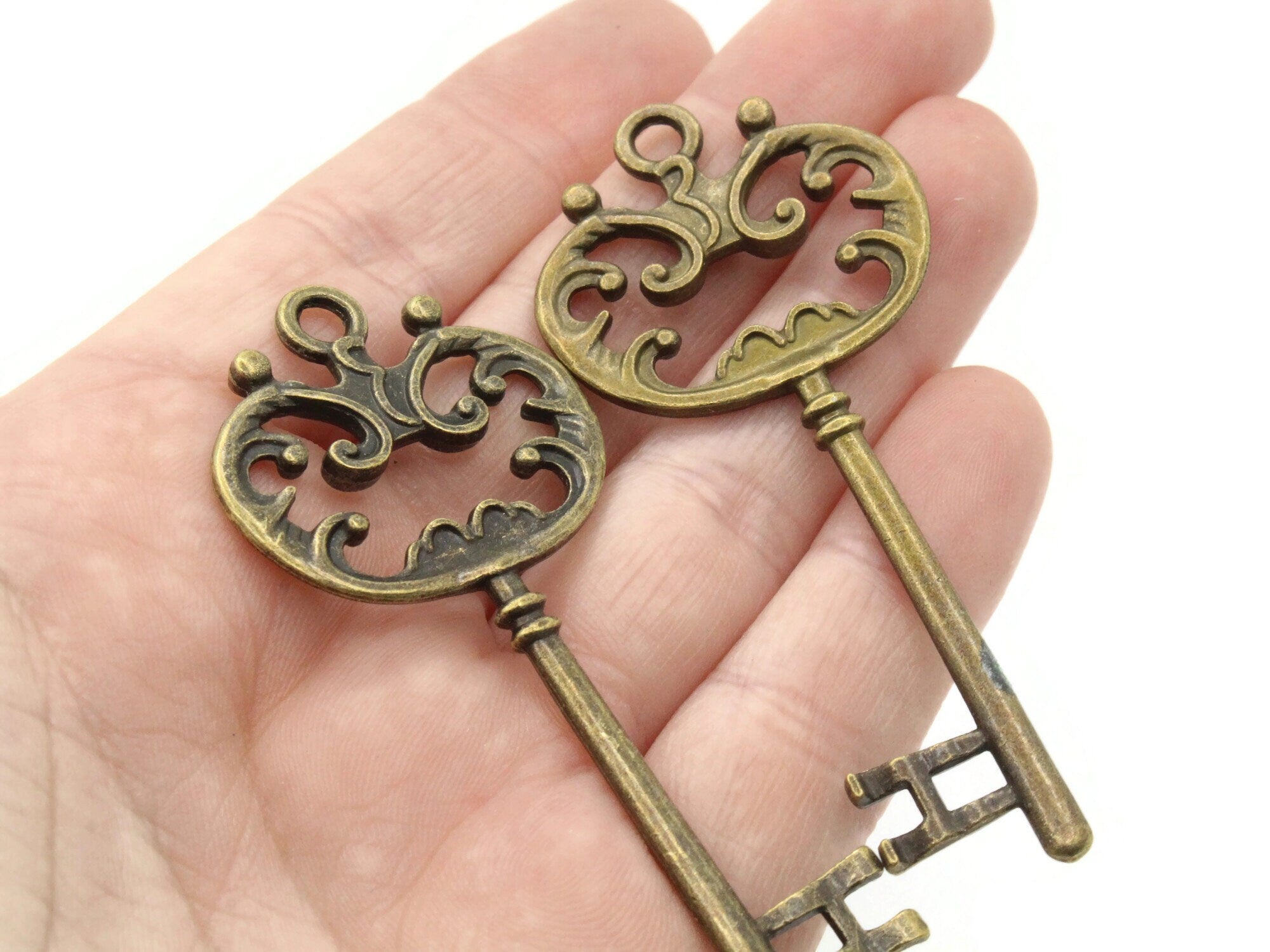 125 Clés Vintage Bronze Antique - Pour DIY Bijoux, Mariage, Décoration Steampunk - 1.2 à 6.4cm