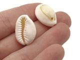 20 20mm Cowrie Shell Beads Seashell Beads Natural Beads Jewelry Making Beading Supplies Drilled Beads Sea Shell Beads