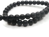 38 10mm Round Black Synthetic Turquoise Gemstone Beads Dyed Beads Jewelry Making Beading Supplies Stone Beads
