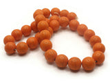 32 12mm Round Orange Synthetic Turquoise Gemstone Beads Dyed Beads Jewelry Making Beading Supplies Stone Beads