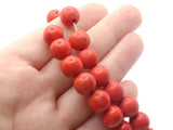 38 10mm Round Red Synthetic Turquoise Gemstone Beads Dyed Beads Jewelry Making Beading Supplies Stone Beads